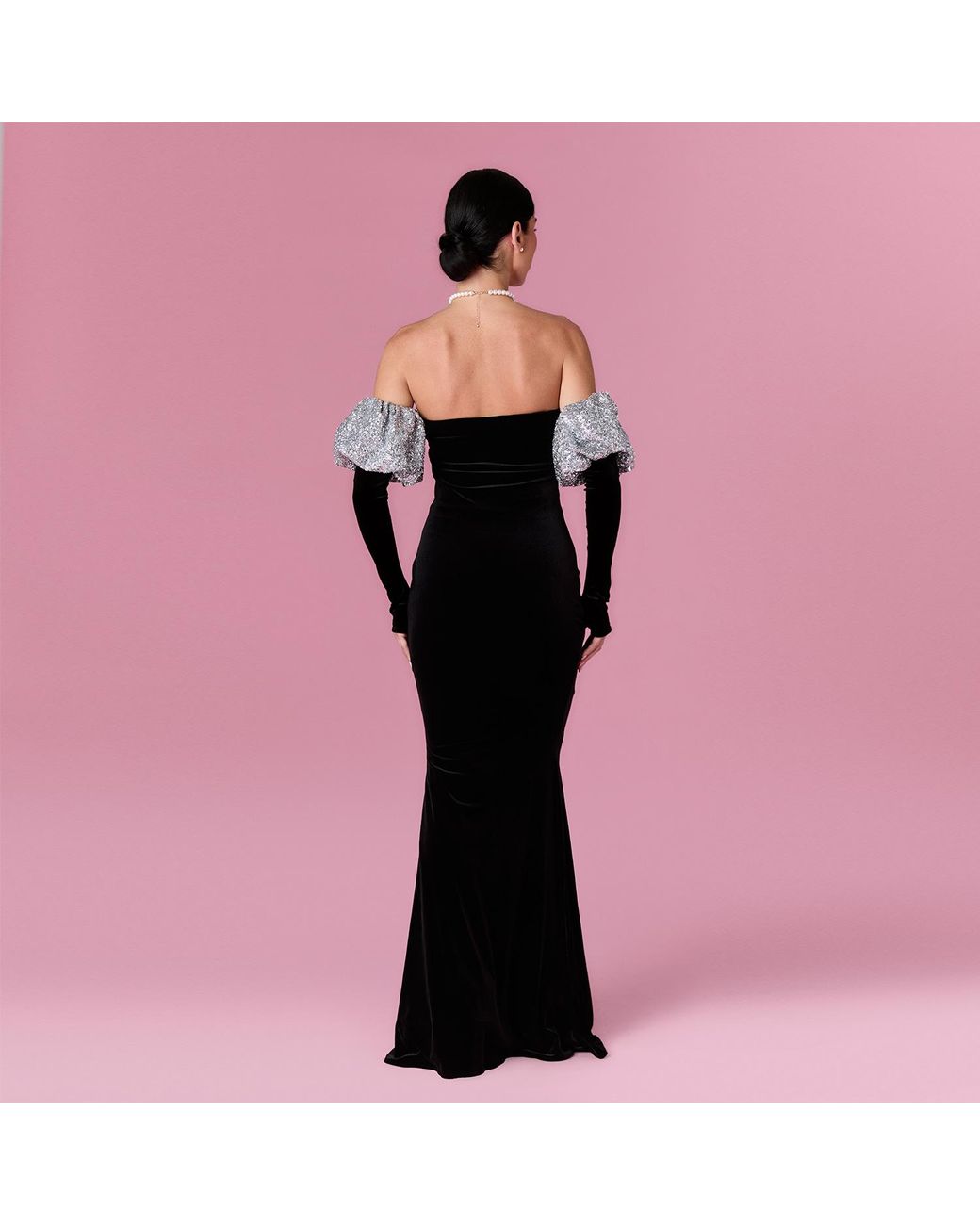 Nur Karaata Black Anastelle Gown