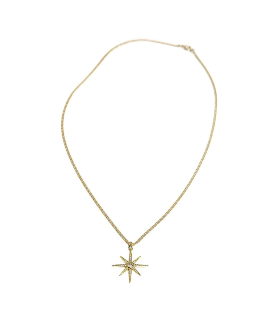 Rachel Nathan Metallic Pavé Spur Necklace