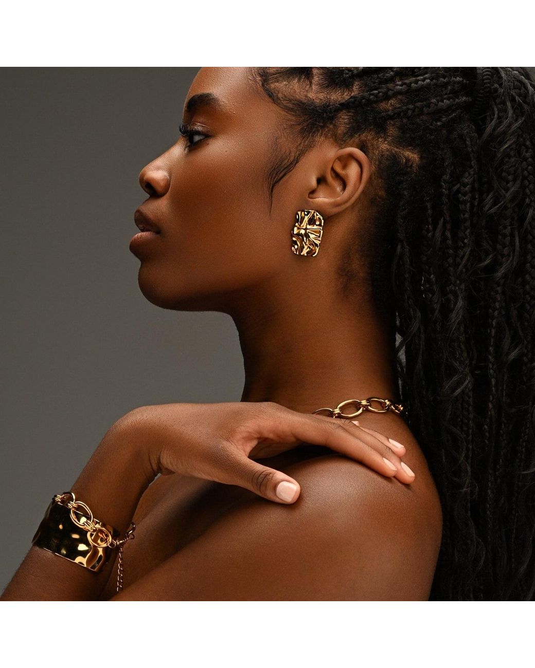 Superdivajewellery Metallic Ava Earrings