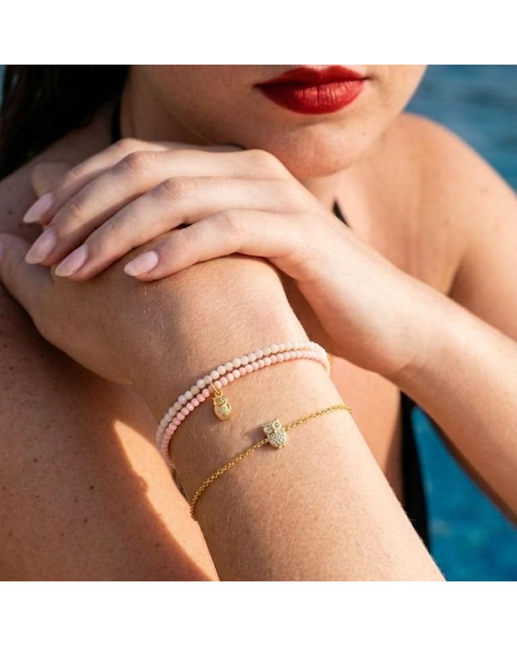 With Love Darling Metallic Opal Wisdom Wrap Pearl Bracelet