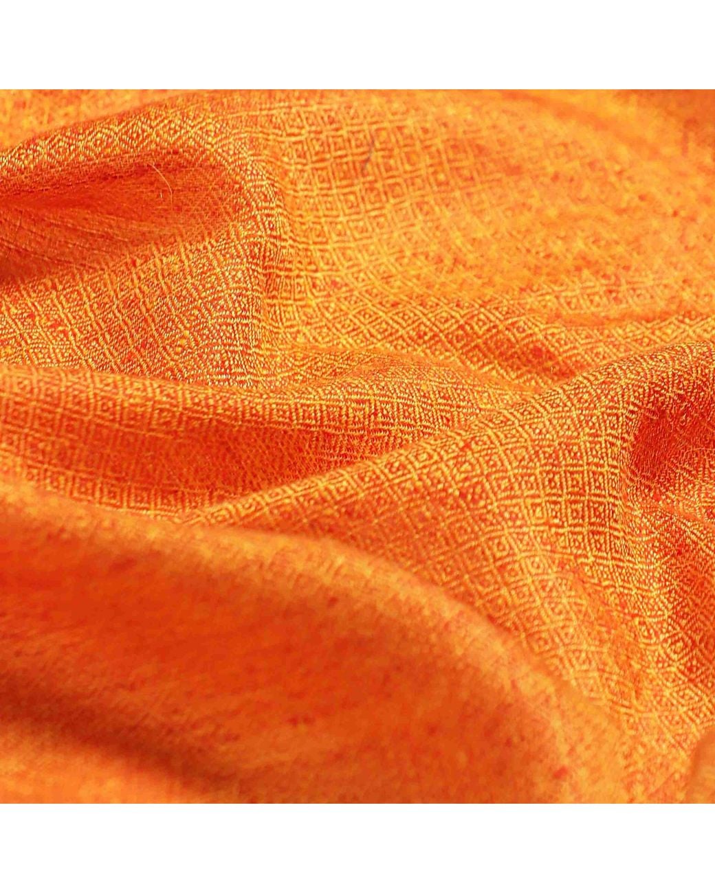 Pink Maharani Orange Double Weave Mango Stole