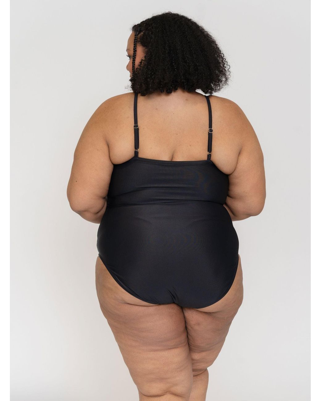 Lime Ricki Swimwear Black Tank One-Piece
