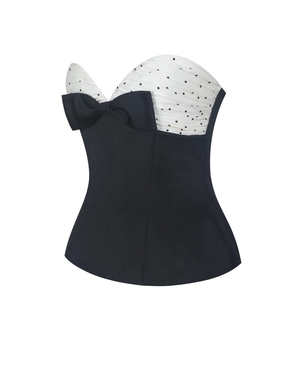 Miss Circle New York Blue Ulrike & Polka Dot Sweetheart Peplum Top