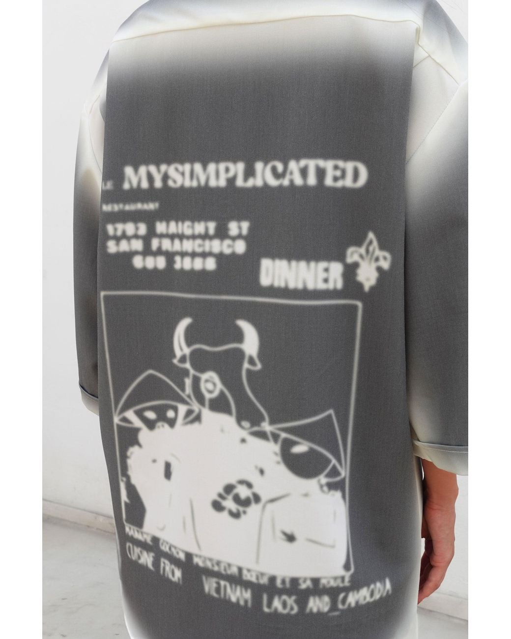 mysimplicated Blue Short Sleeve Shirt And Bermuda Set With Laos Design