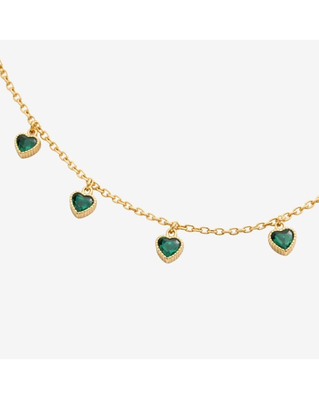 Uchi and Soto Metallic Kokoro Heart Necklace