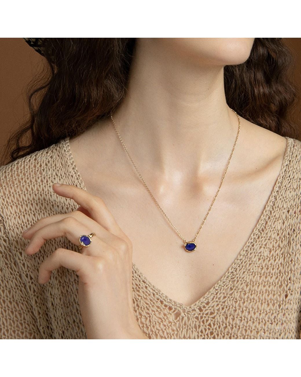 Vintouch Italy Blue Ad Astra Lapislazzuli Ring