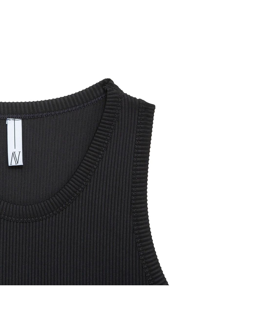 Audrey Vallens Black Urban Rib Dress
