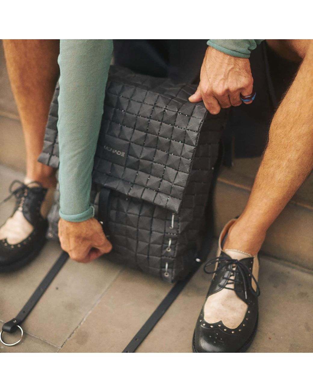 Monade Gray Backpack Regular Mate