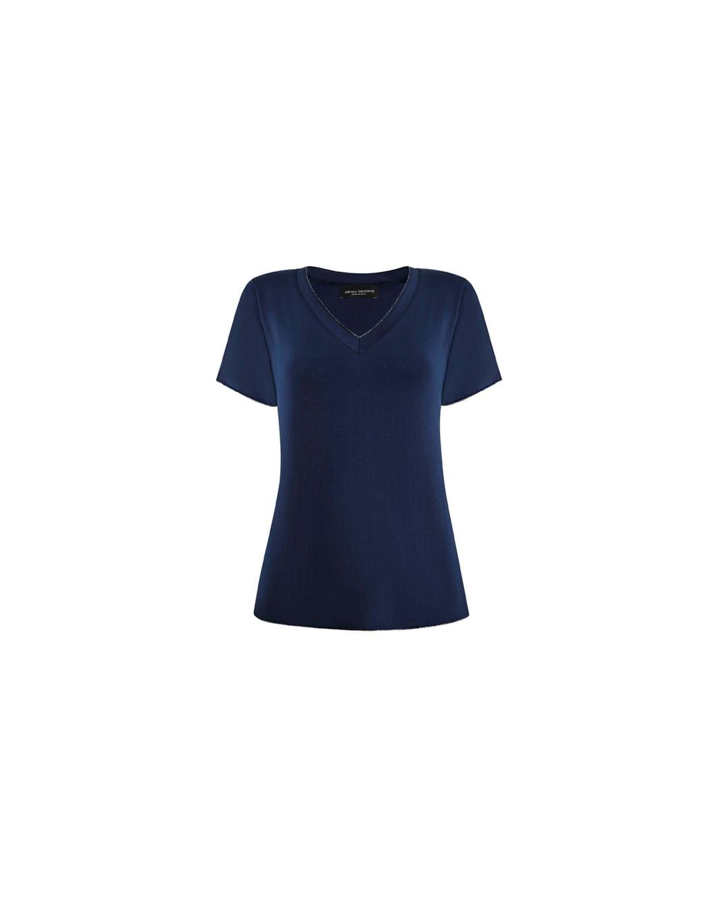 James Lakeland Blue V-Neck T-Shirt