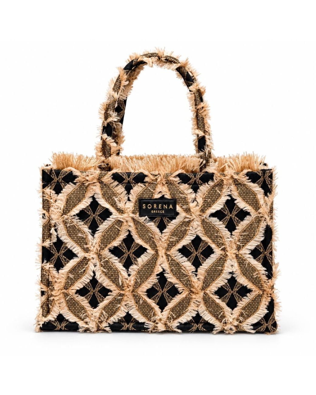 Sorena Brown Neutrals Myra Medium Tote Bag