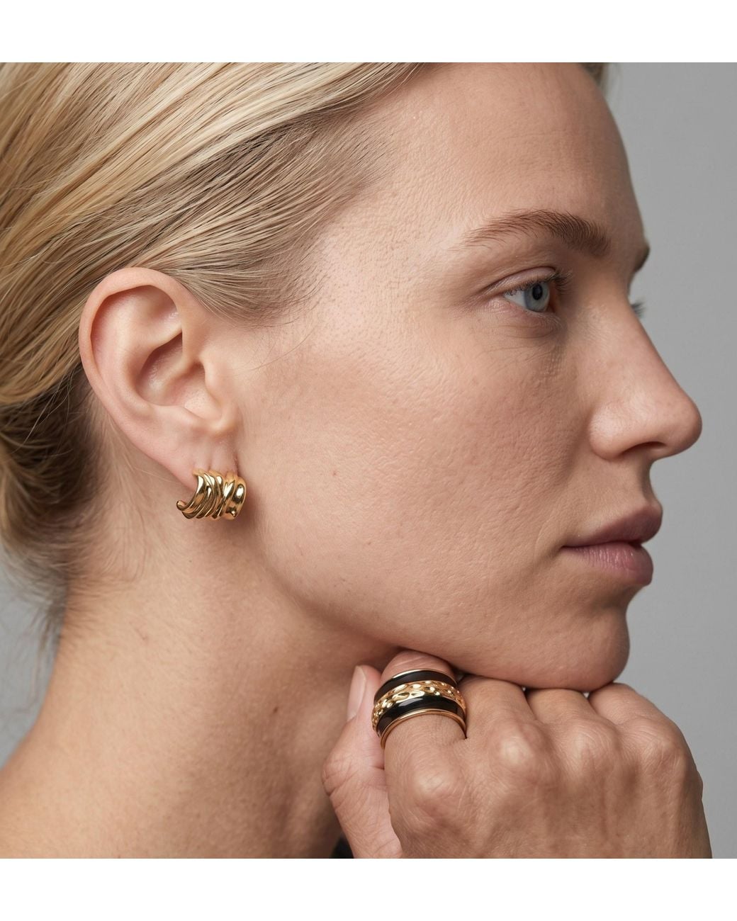 Uchi and Soto Metallic Kin & Ring