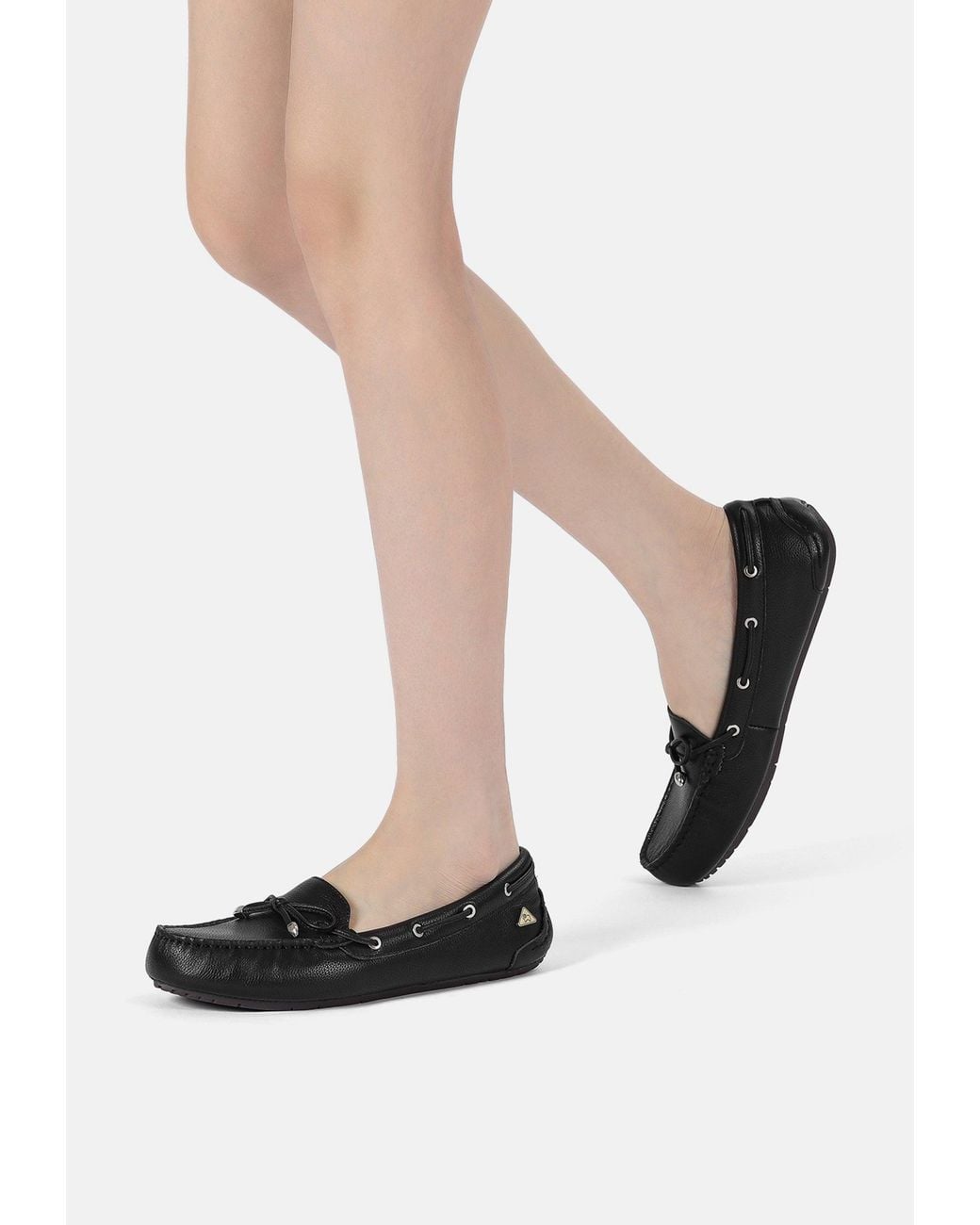 EverAu Australia Black Grebes Leather Loafers