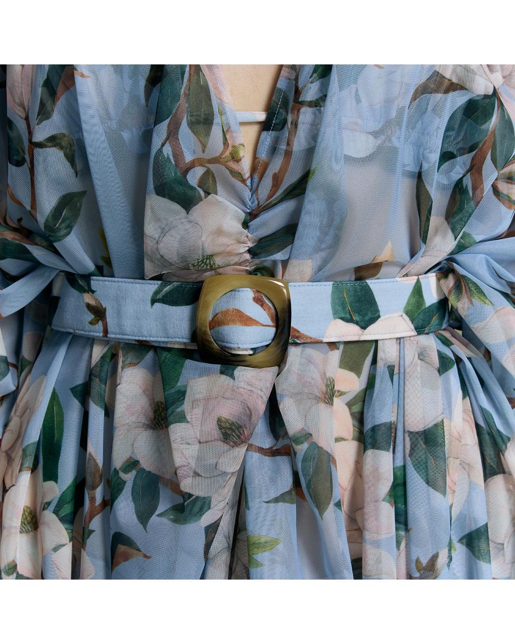 Nur Karaata Blue Tropic Twist Beachdress