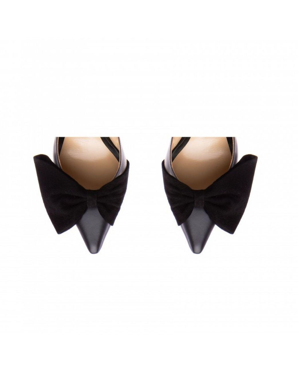 The 5Th Element Black Mabel Leather Slingback Heels