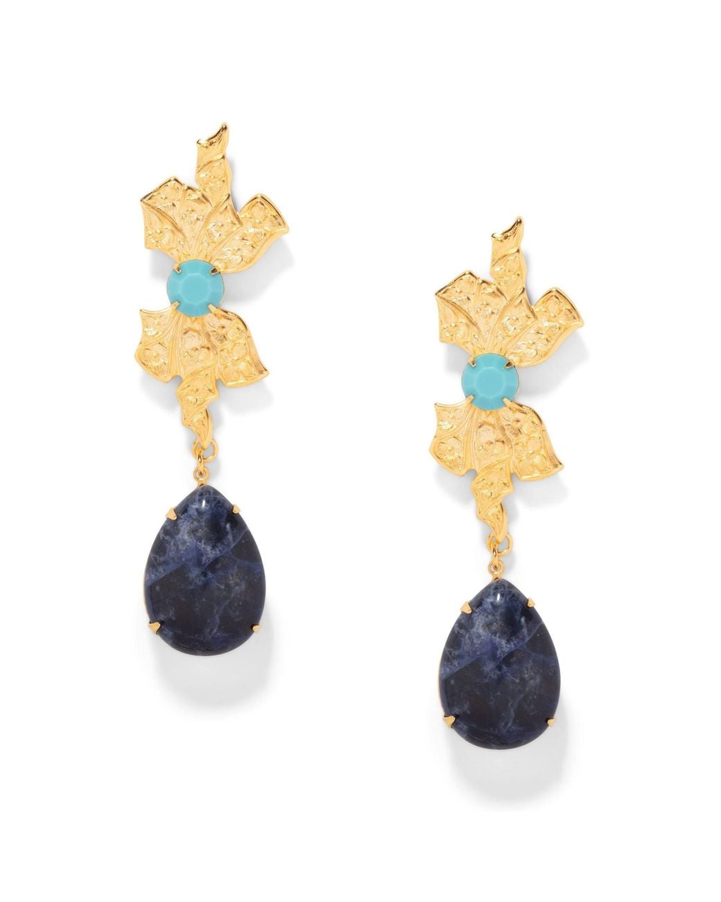 The Pink Reef Blue Opera Earring