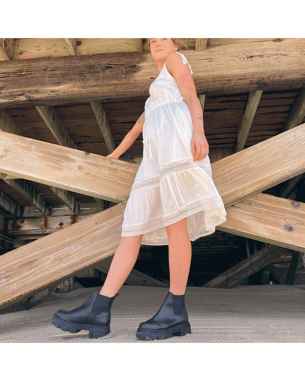 Urbnkicks Black Vegan Cap Toe Ankle Boots