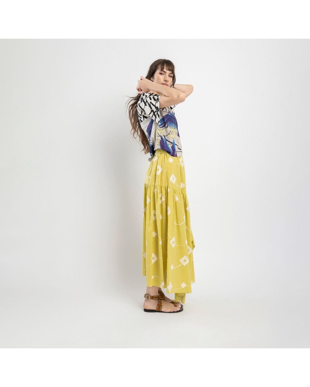 ARTISTA Blue Azure Kimono Style Top