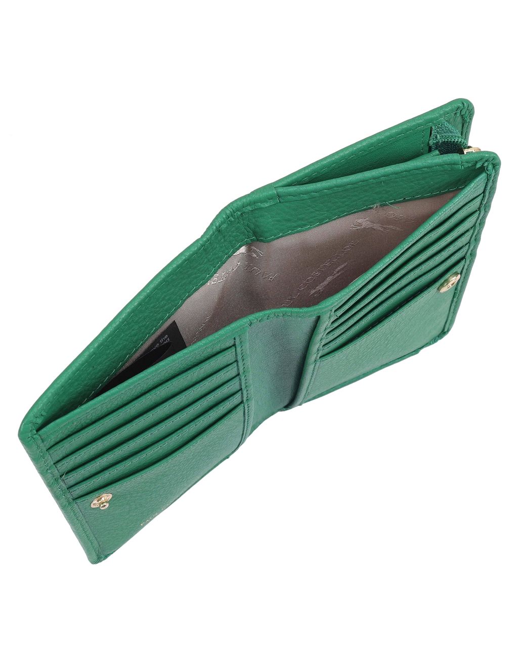 Paul Costelloe Green Solidago Leather Purse