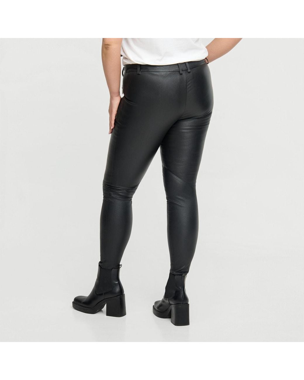 Zoe Black Lucille Leather Pants