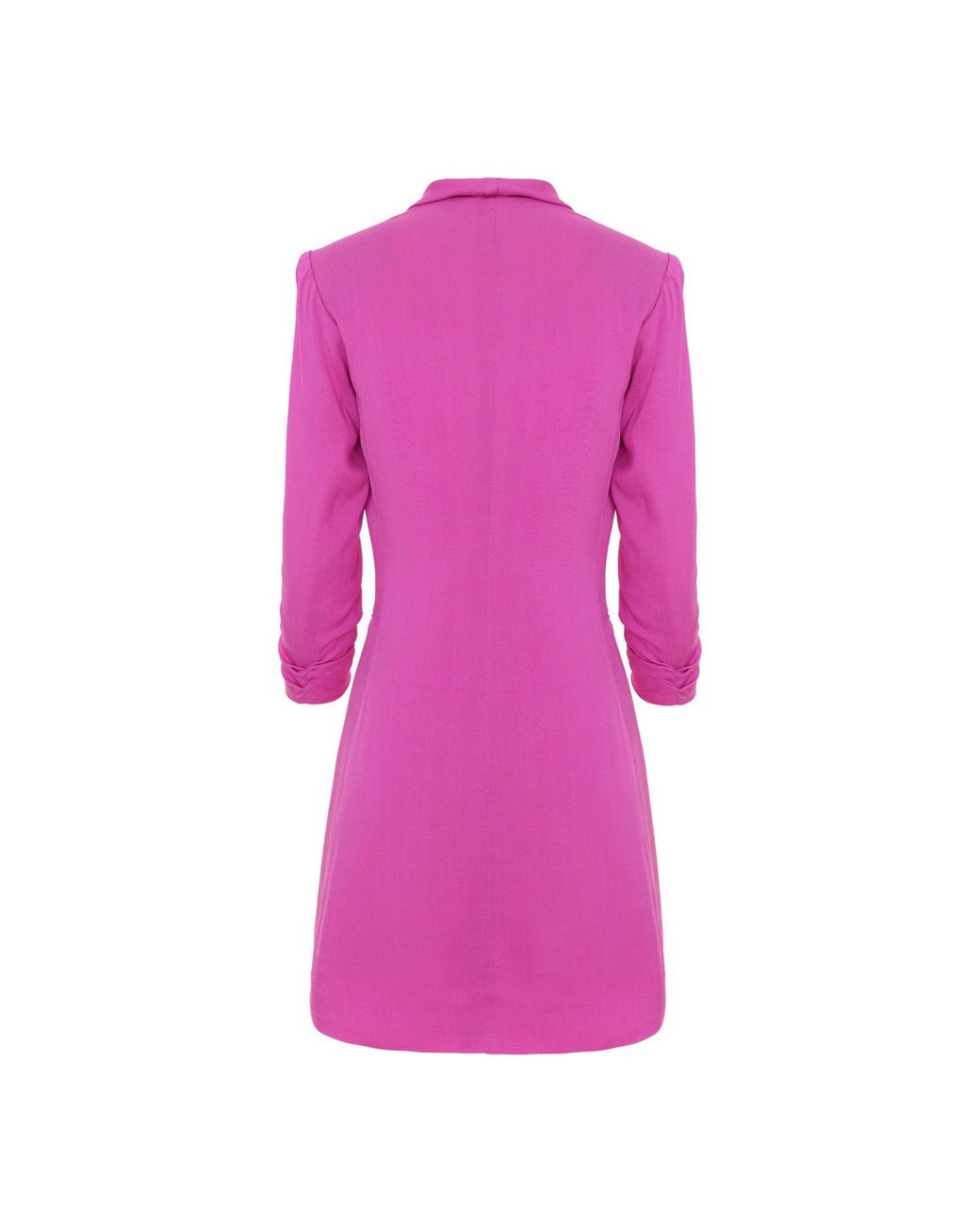 AVENUE No.29 Pink Asymmetric Viscose Blazer Dress