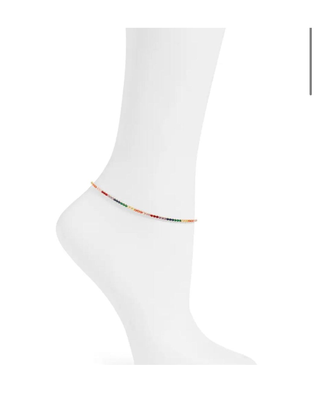 SHYMI White Tennis Anklet