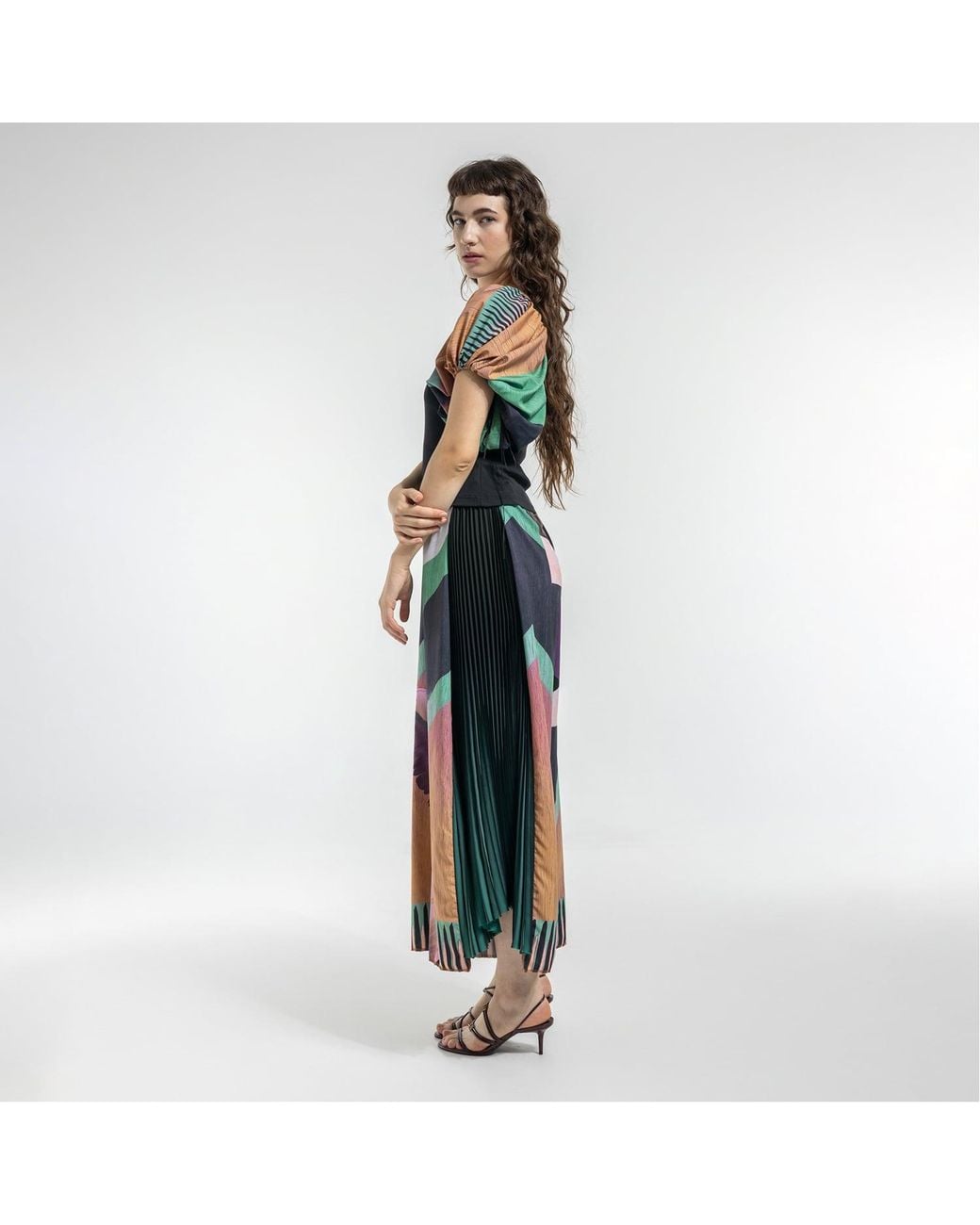 ARTISTA Blue Ivy Wide Leg Pleated Culottes