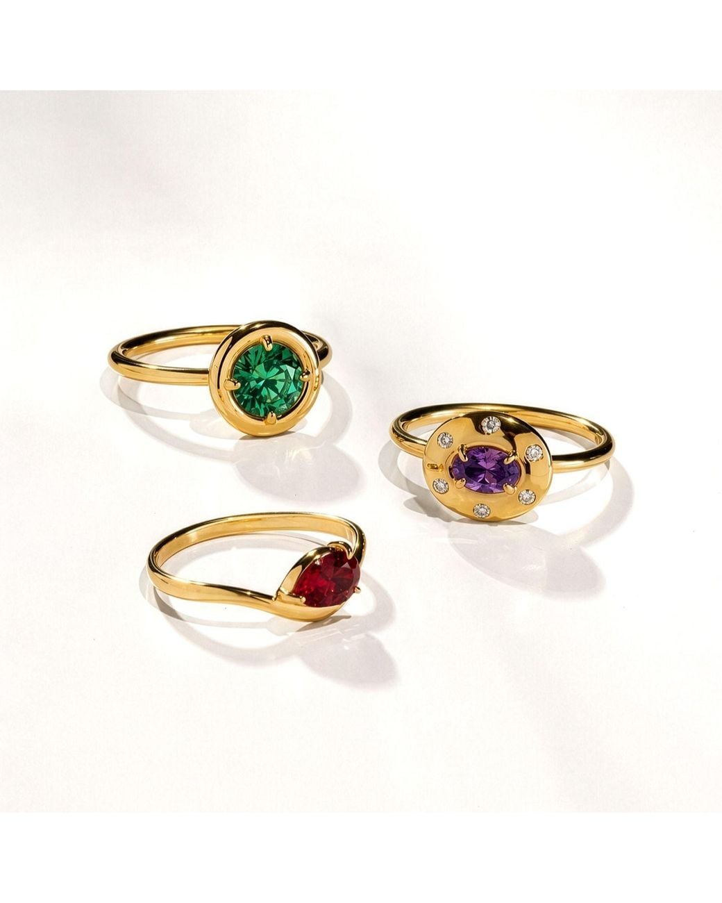 Belinda Jewelz Metallic Alexandrite Round Solitaire Chunky Ring