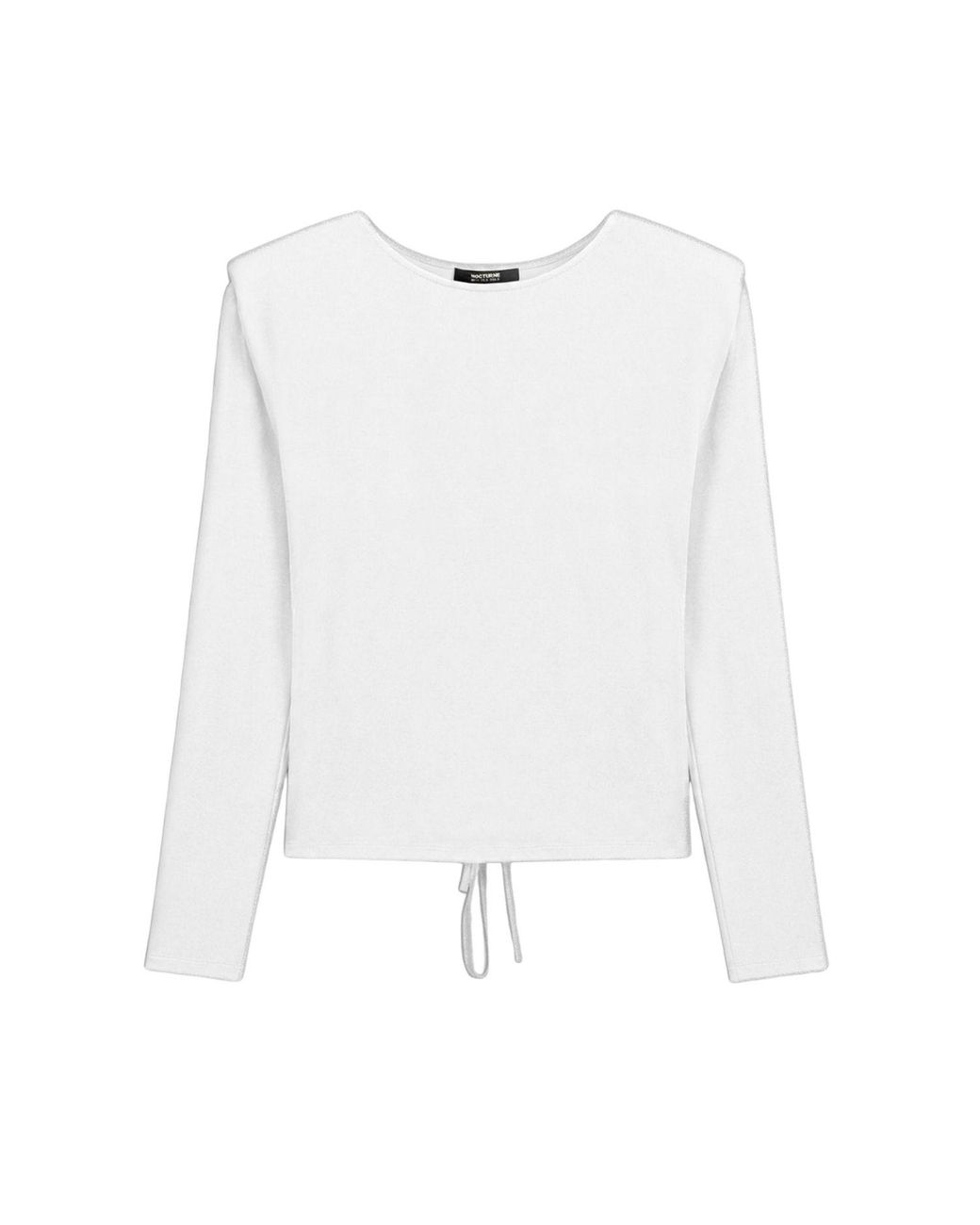 Nocturne White Eyelet Lace Up Blouse