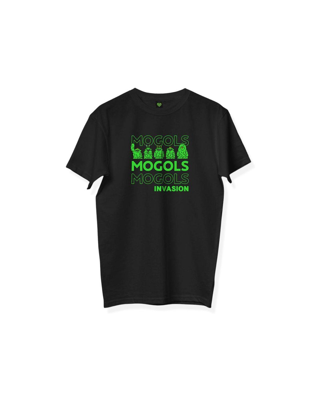 Kapture Green Mogols Invasion Printed Tee for men