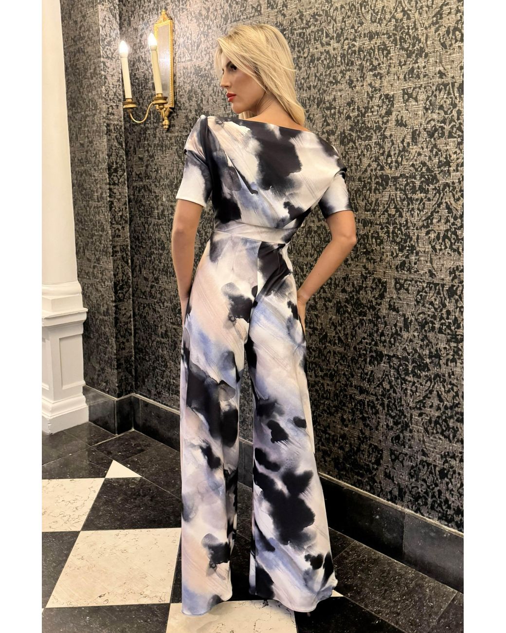 Atom Label Gray Neutrals Lima Jumpsuit