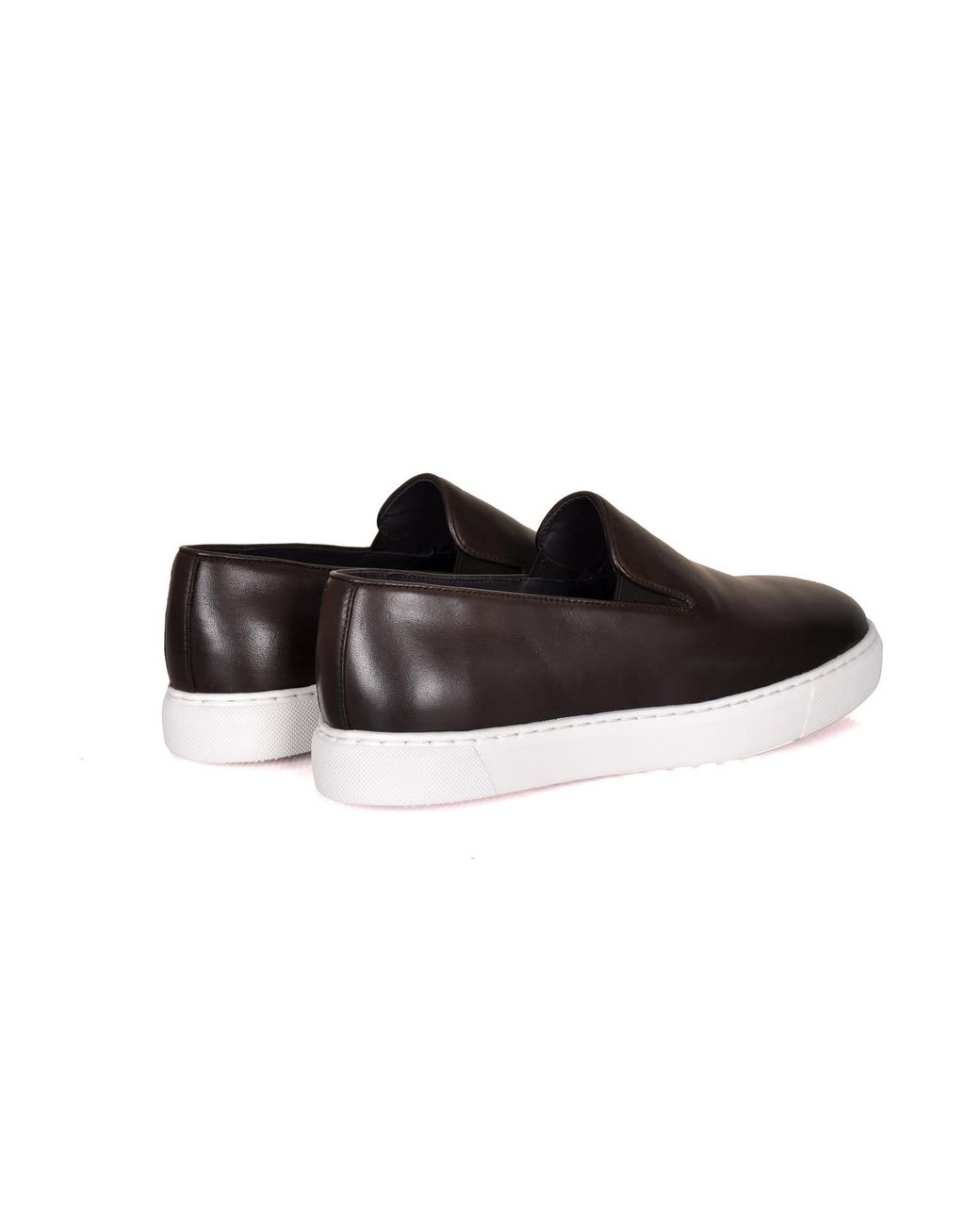 DAVID WEJ Brown Bradford Smart Sneakers for men