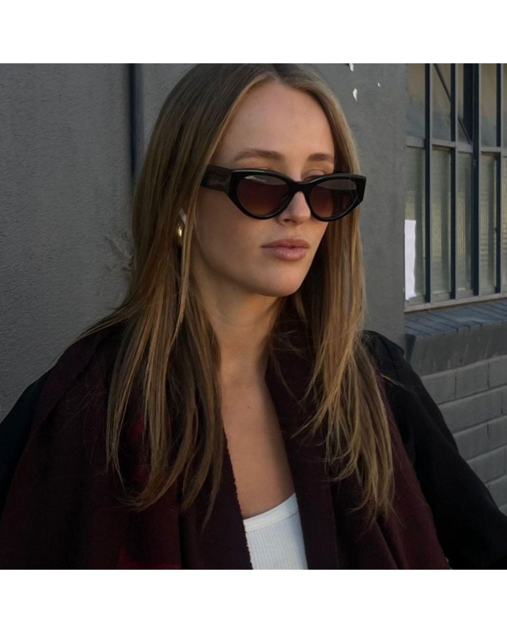 The Avantguard Brown Sunflower Midnight Gloss Sunglasses
