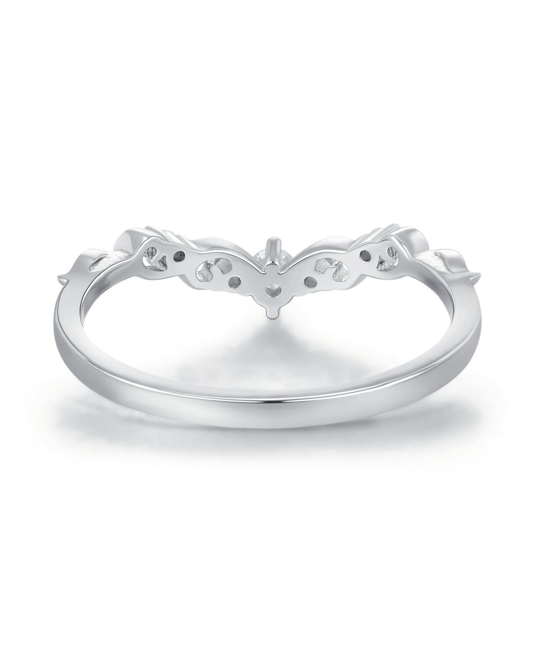 Azura Jewelry New York White Crest Band Vermeil