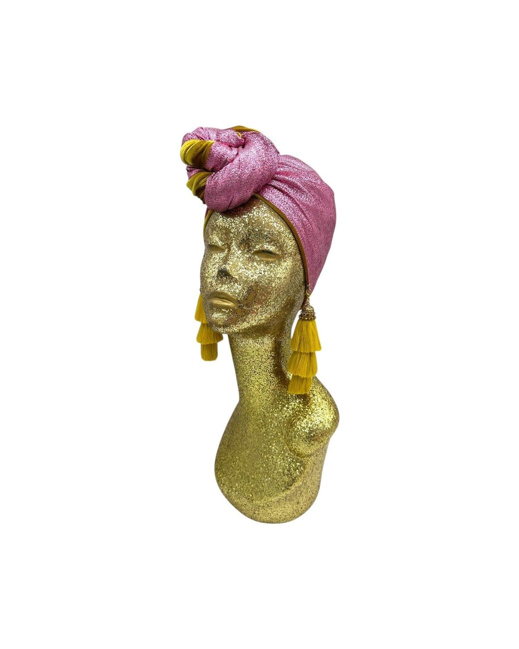 Julia Clancey Yellow Snazzy Golden Fizz Swinglette Turban