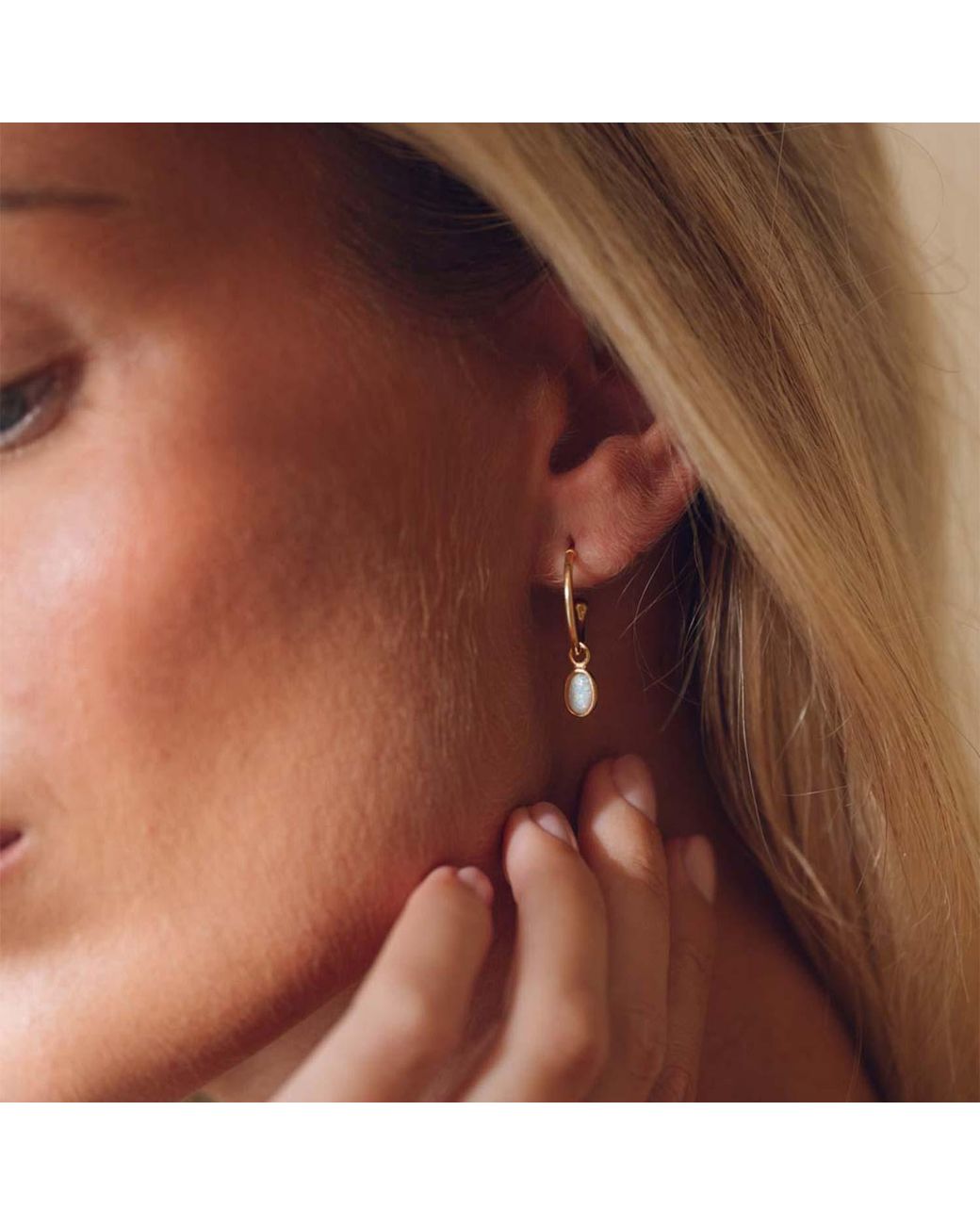 Formation Co. Jewellery Metallic Aura Opal Hoops