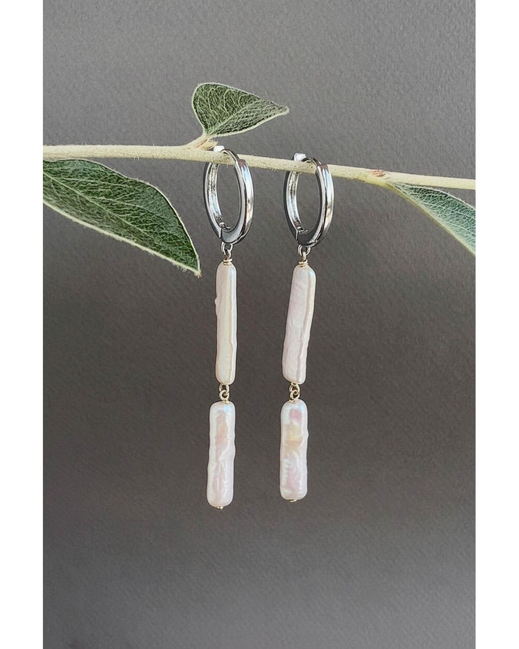 Astor & Orion White Ariko Pearl Dangle Earrings