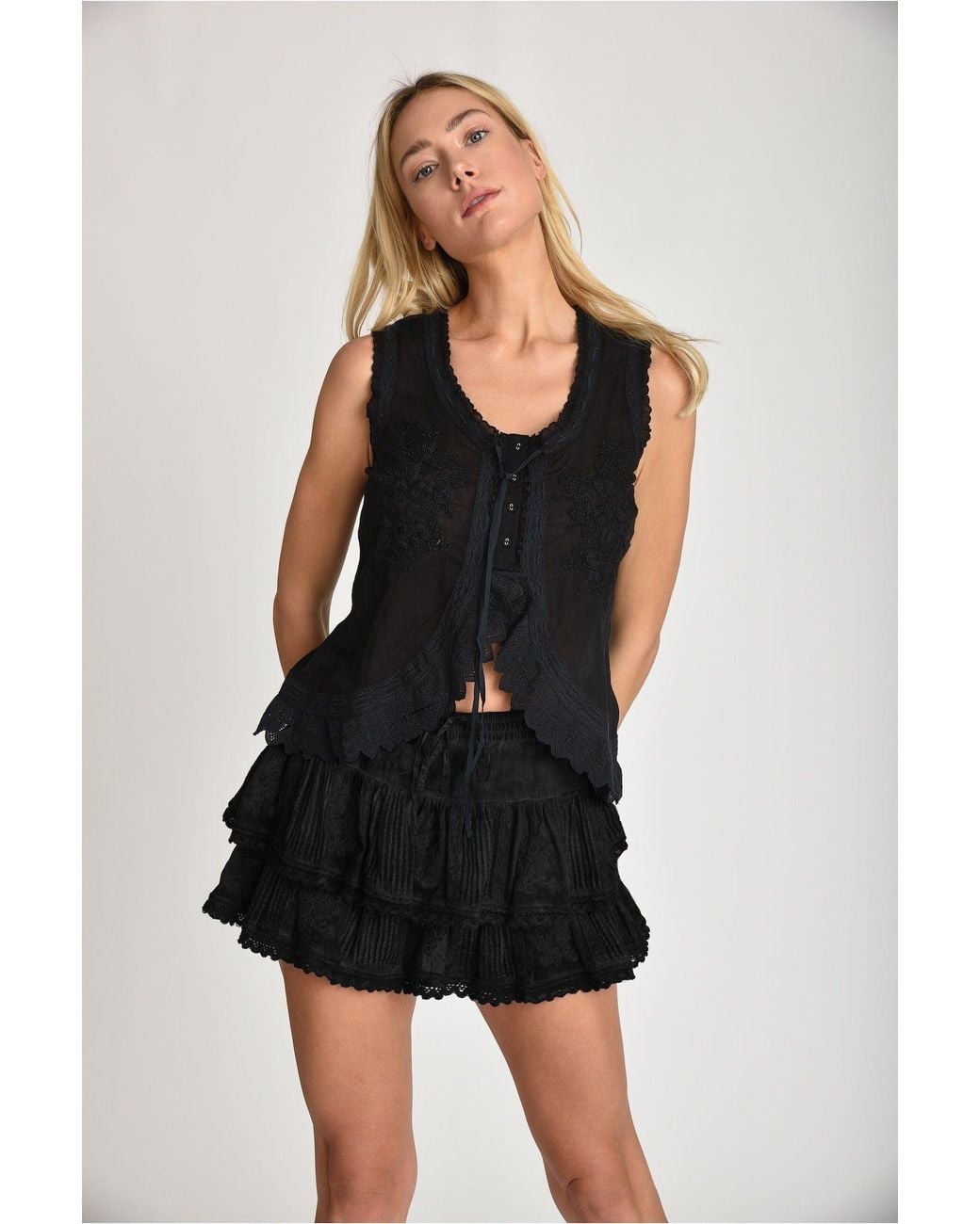Muche Et Muchette Red Coquette Skort