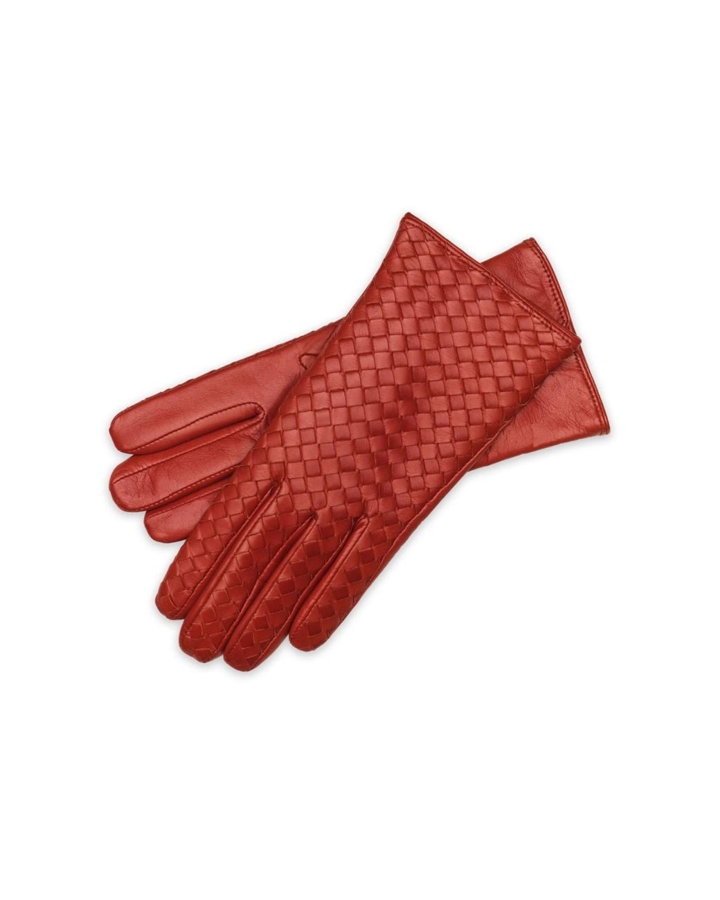1861 Glove Manufactory Red Hamerli Intrecciato