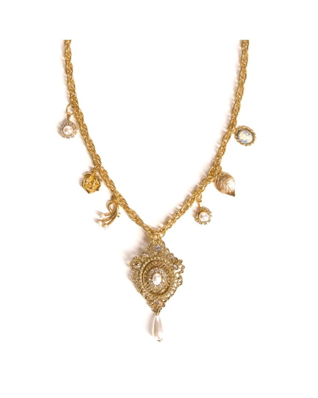 Caramel Vintage Jewellery Metallic Lilibeths Sister Necklace