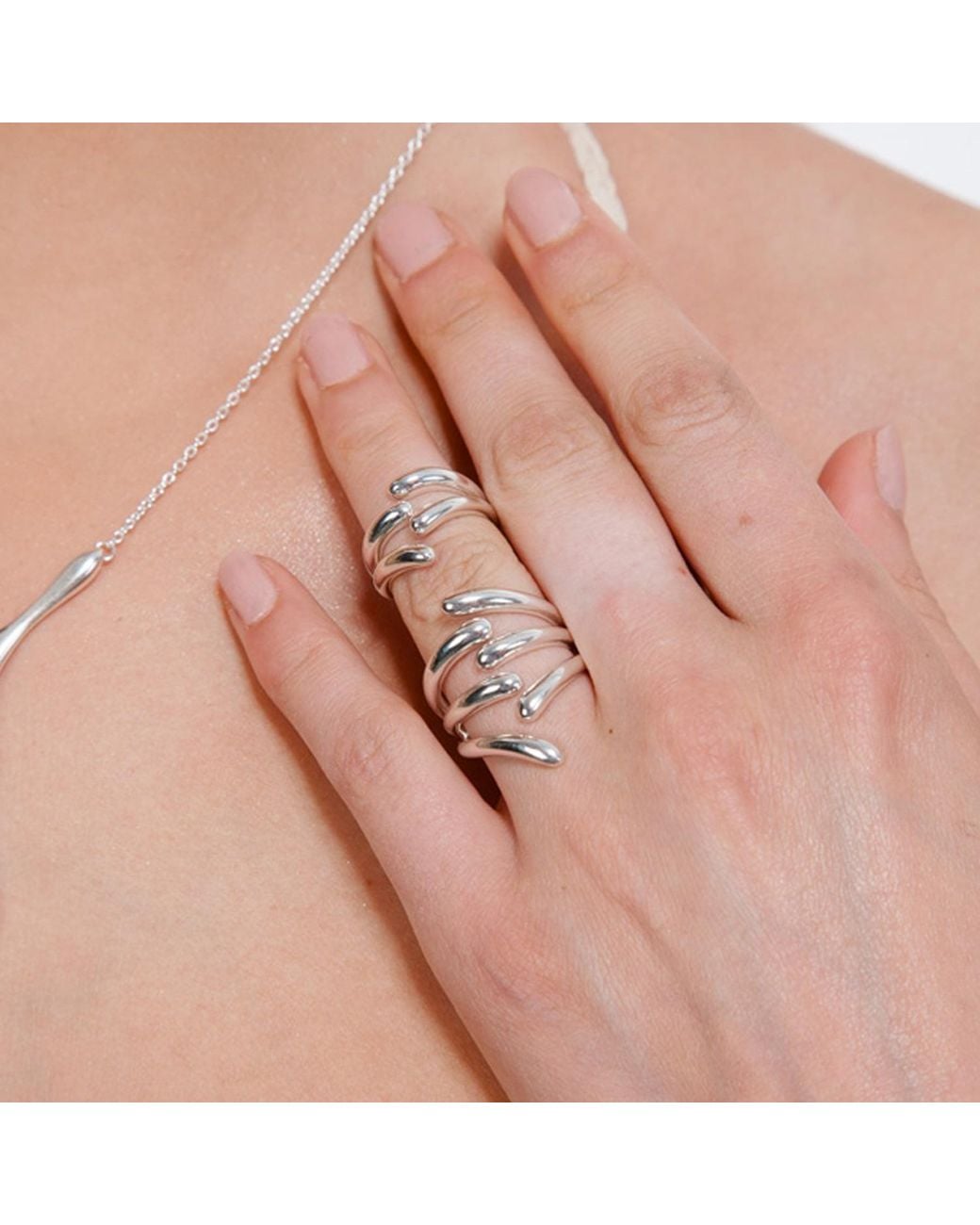Lucy Quartermaine Metallic Four Drop Midi Ring Part Two