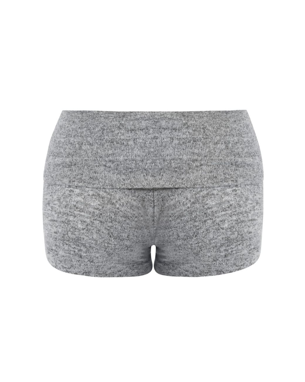 OW Collection Gray Rue Knit Mini Shorts