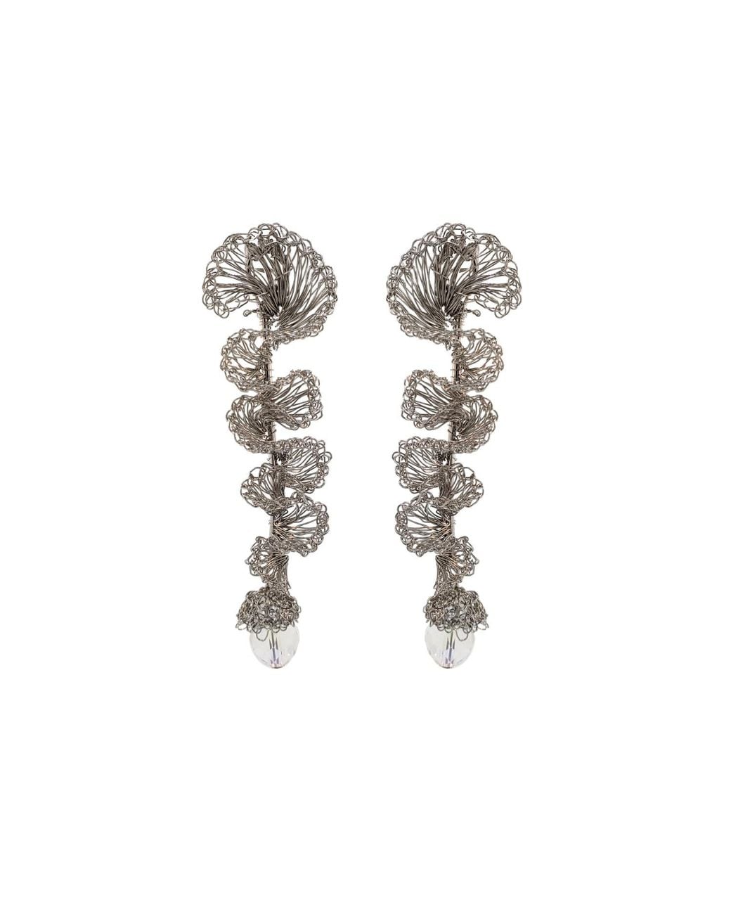 Lavish by Tricia Milaneze Metallic Clear & Ella Handmade Earrings