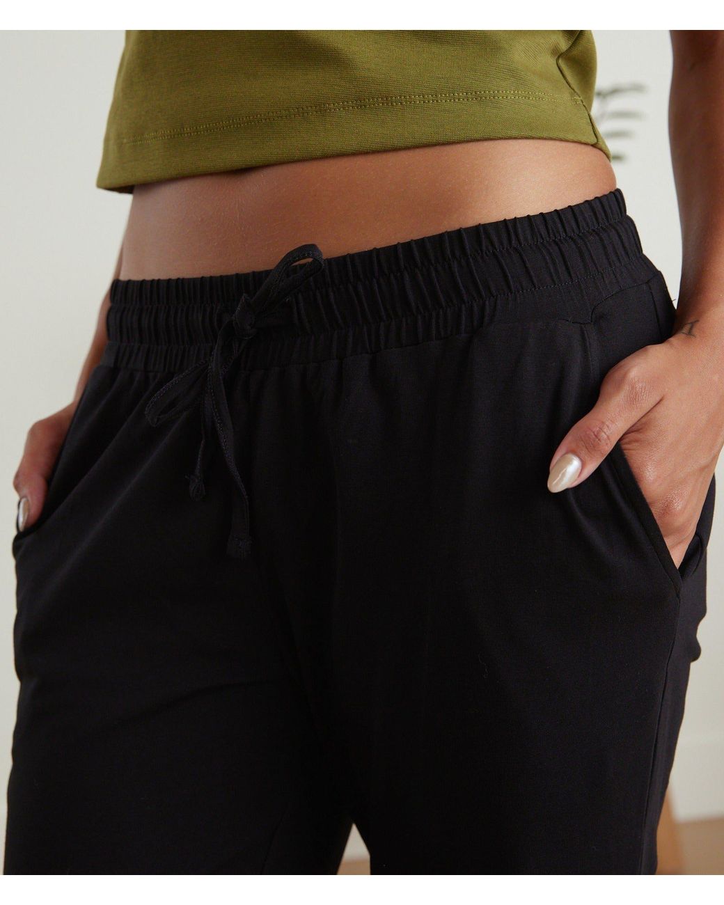 Known Supply Black Drawstring Cotton Joggers