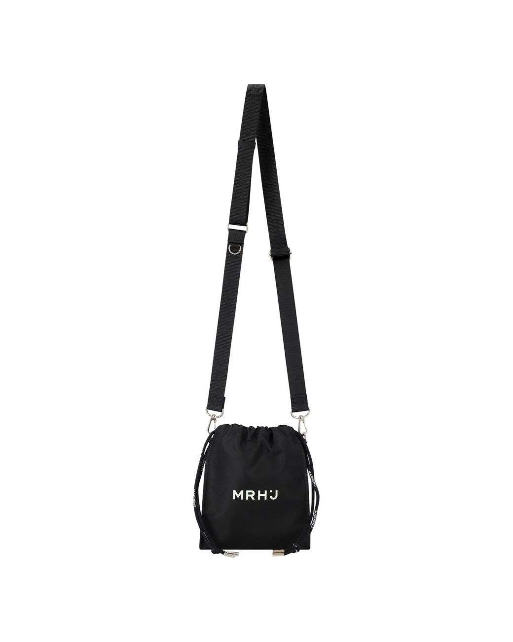 MARHEN.J Black Recycled Nylon Mini Cross Bag