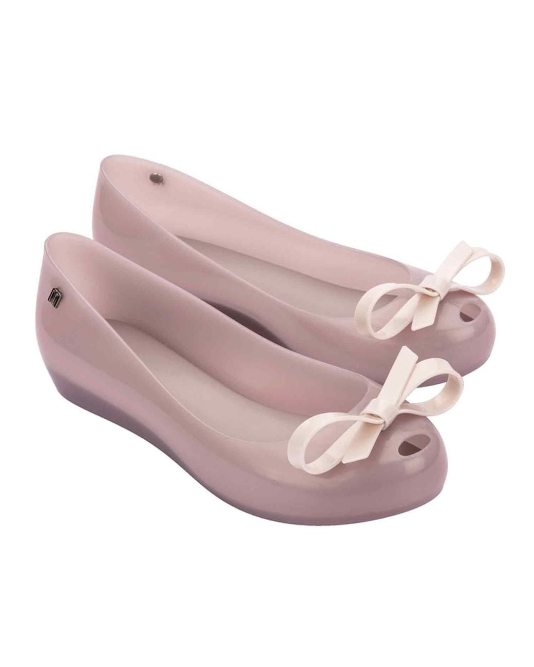 Melissa Pink Neutrals Ultragirl Bow Iii Ballet Flat