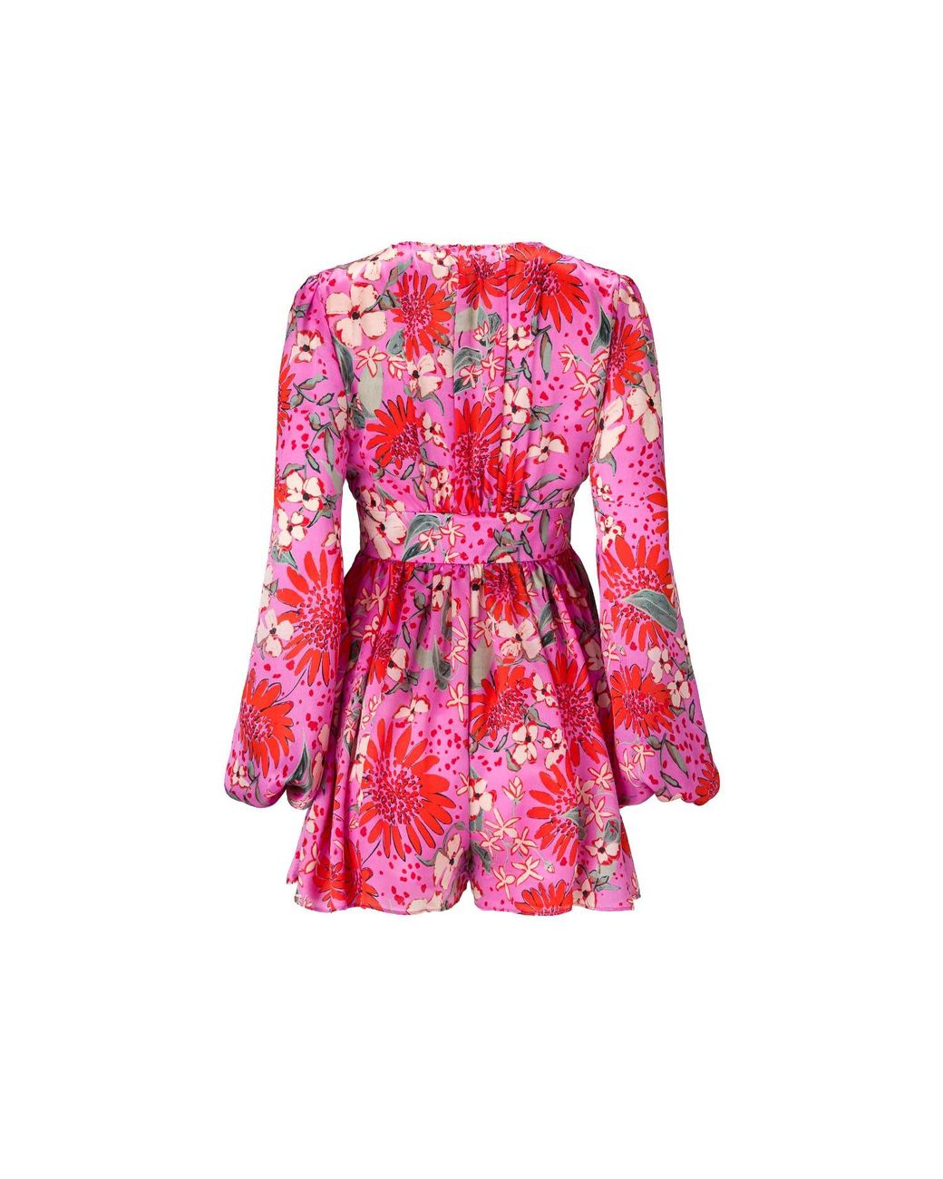 Lita Couture Pink Floral Print Jumpsuit
