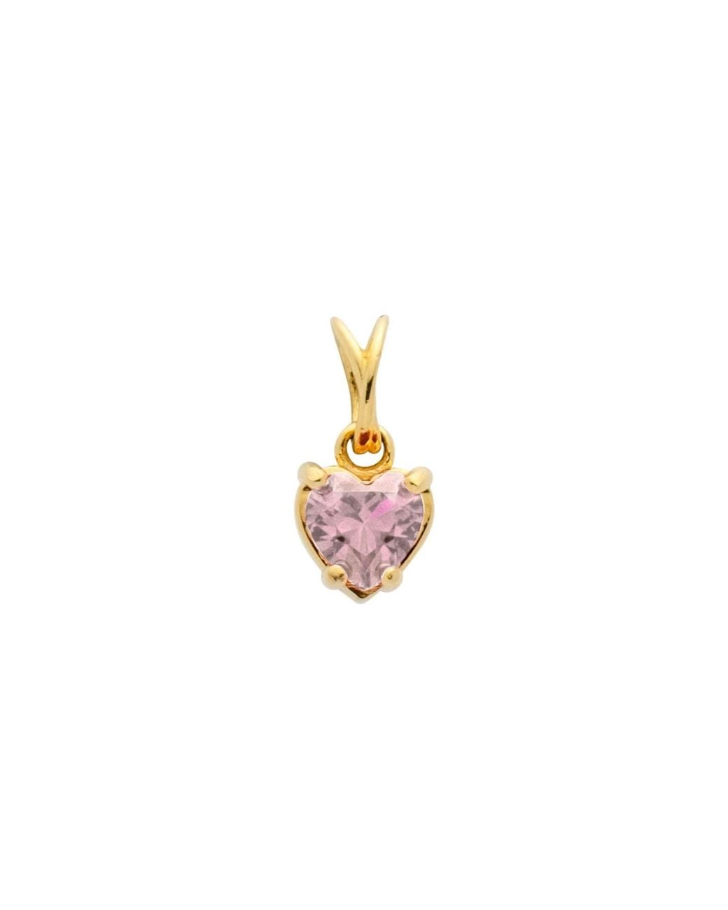 Belinda Jewelz Pink Tourmaline Heart Charm