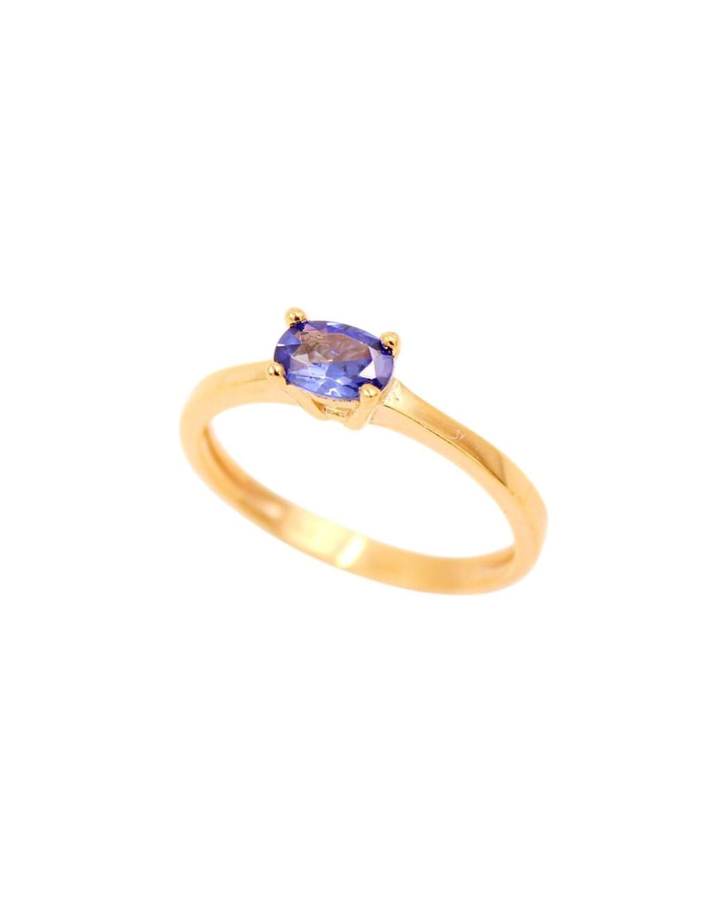 1610Istanbul Metallic Bosphorus Tanzanite Ring