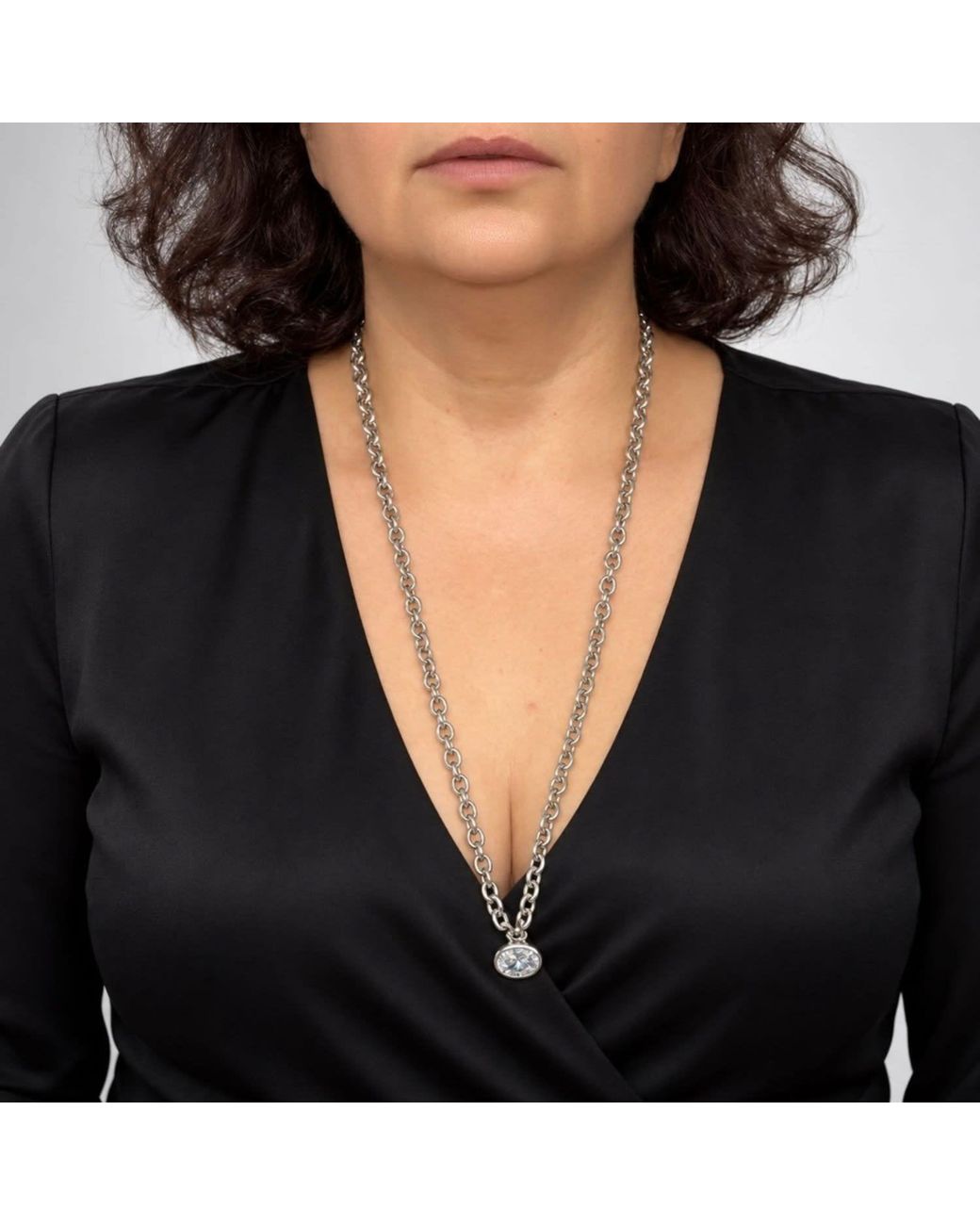 Jagged Halo Jewelry Metallic Heathcliff Convertible Pendant Necklace Filled