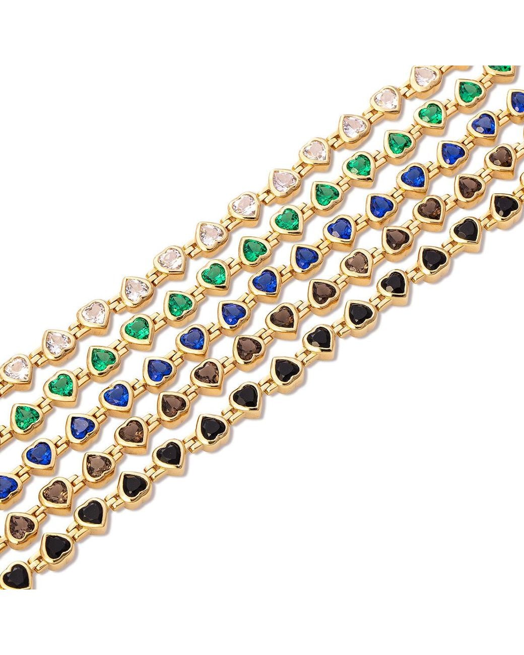 Minnie Lane Metallic Small Heartthrob Bracelet